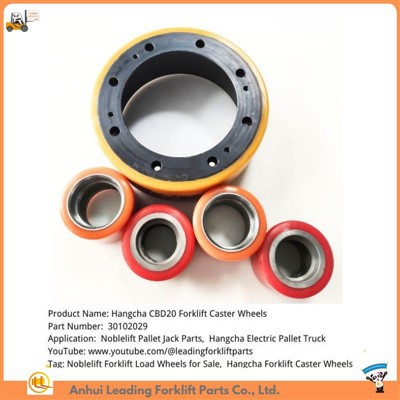 Forklift Roti Tagħbija Fornitur|Hangcha CBD20 Caster Wheels|Caster tal-polyurethane tat-trakk tal-pallet elettriku